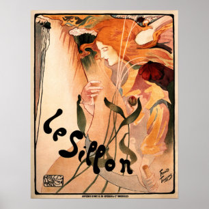 Póster LE SILLON Libre Esthetique 1895 Fernand Toussaint