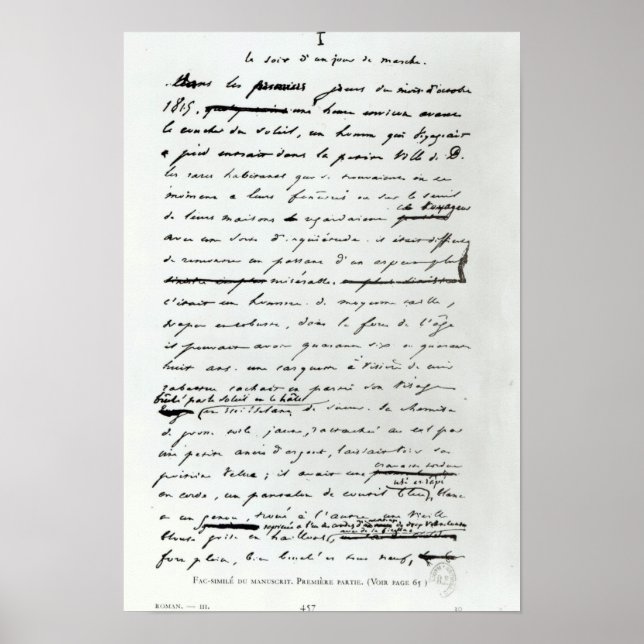 Póster Le Soir d'un Jour de Marche' (Frente)