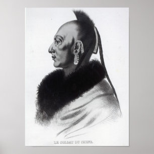 Póster Le Soldat du Chene, un jefe de Osage