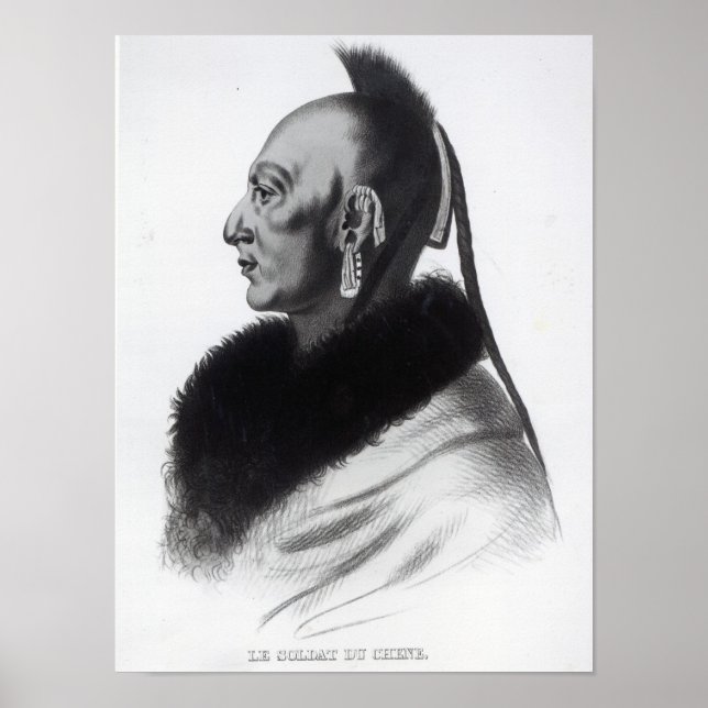 Póster Le Soldat du Chene, un jefe de Osage (Frente)