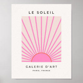 Póster Le Soleil 01 Sunshine rosa