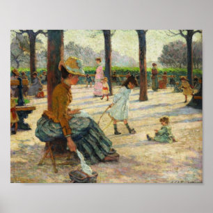 Póster Le Square au Luxembourg por Schuffenecker
