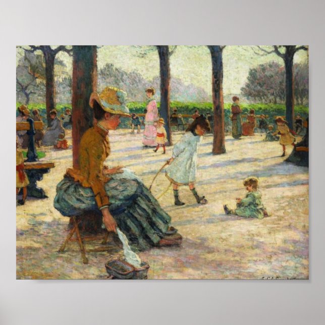 Póster Le Square au Luxembourg por Schuffenecker (Frente)