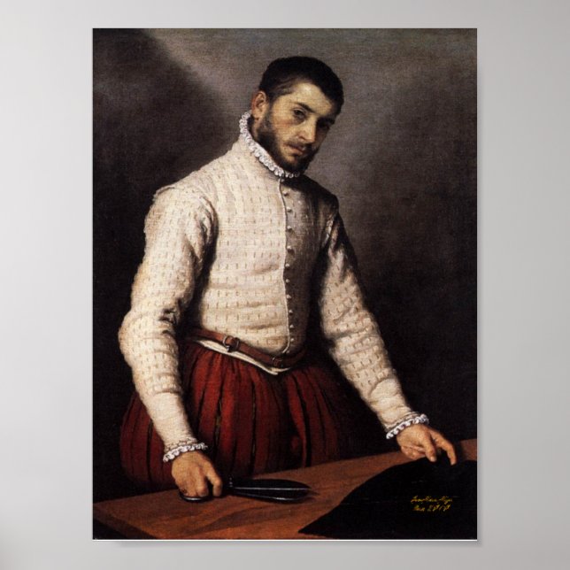 Póster Le Tailleur , el sastre Giovanni Battista Moroni (Frente)