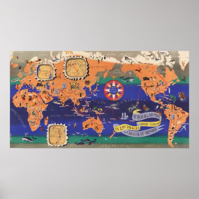 Póster Le Tour du Monde (Frente)