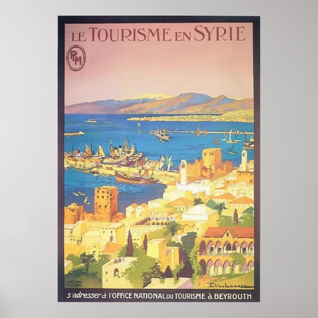 Póster Le Tourisme en Syrie (Frente)