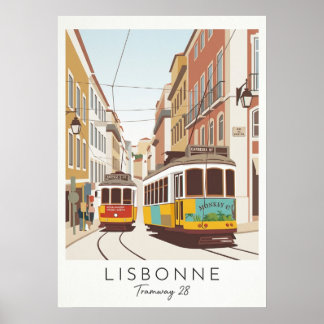 Póster Le Tram 28 de Lisbonne – Une icône du Portugal