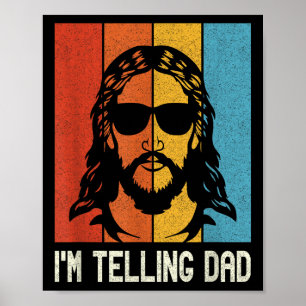 Póster Le voy a decir a papá - Jesús con gafas de sol - C