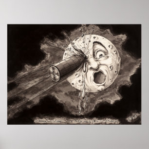 Póster Le voyage dans la lune (1902)