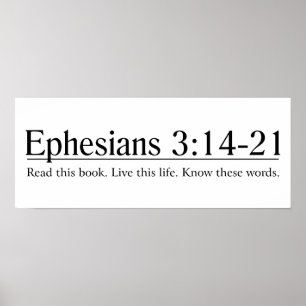 Póster Lea el 3:14 de Ephesians de la biblia - 21