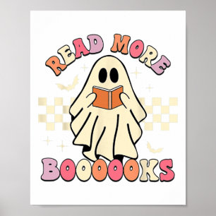 Póster Lea más libros Cute Ghost Leer más libros H