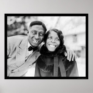 Póster Leadbelly y Martha Ledbetter 1935