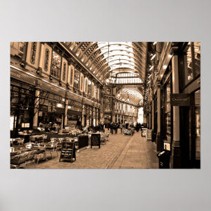 Póster Leadenhall Market City de Londres Inglaterra