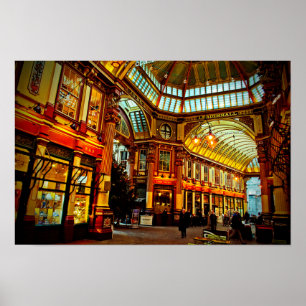 Póster Leadenhall Market City de Londres Inglaterra