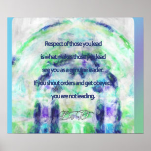 Póster Leadership and Respect