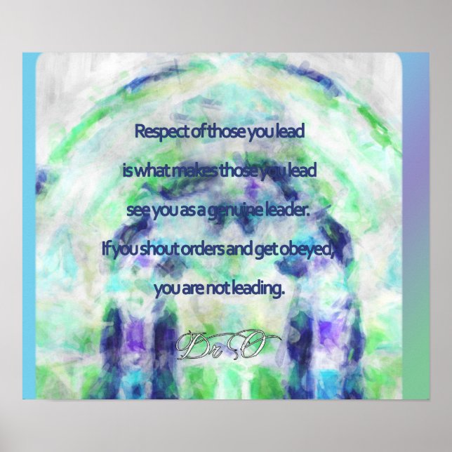 Póster Leadership and Respect (Frente)