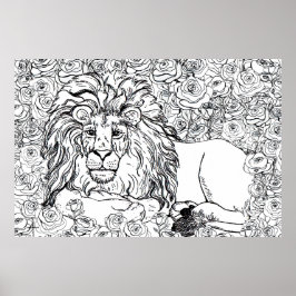 Póster Leading Lion