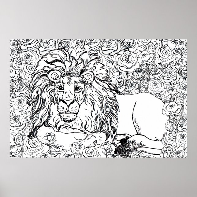 Póster Leading Lion (Frente)