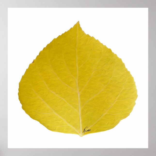 Póster Leaf amarillo #5 (Frente)