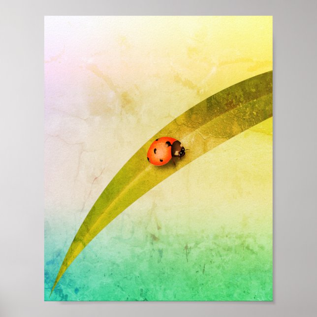Póster Leaf de Ladybug (Frente)