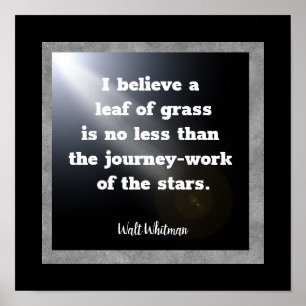Póster Leaf of Grass - Walt Whitman art