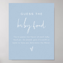 Póster LEAH Pastel Adivinen el juego de Baby Shower de la