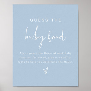Póster LEAH Pastel Adivinen el juego de Baby Shower de la
