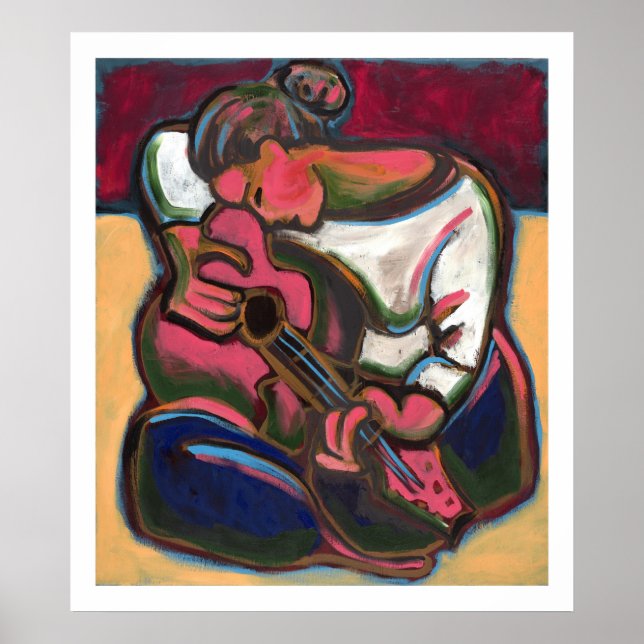 Póster Leah Plays Guitar (Frente)