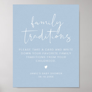 Póster LEAH Vibrant Pastel Family Traditions Baby Shower