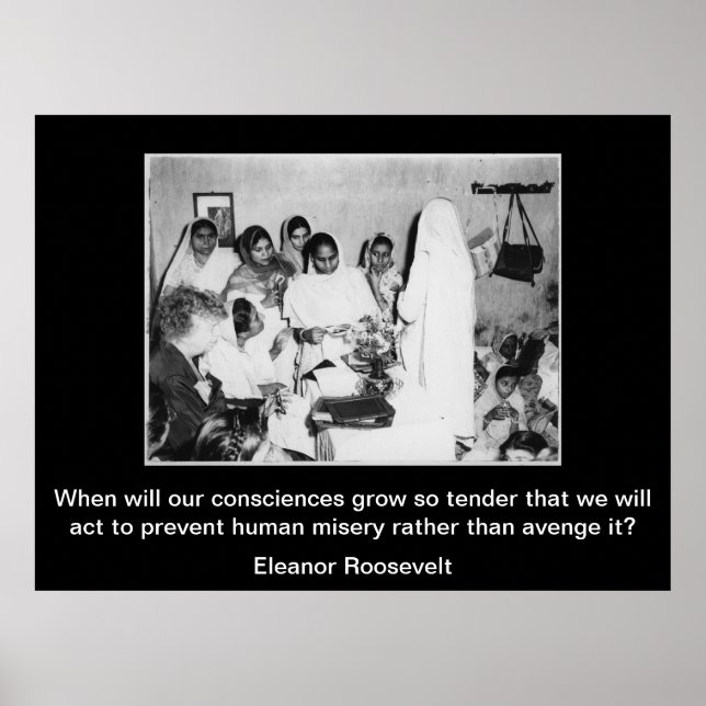 Póster Lealtad de Eleanor Roosevelt (Frente)