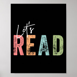 Póster Leamos Libros Friki De Los Libros Amante De La Lec