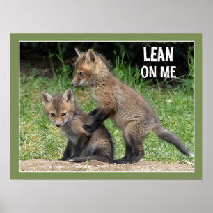 Póster Lean On Me Text