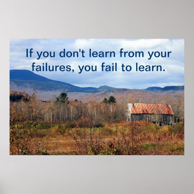 Póster Learn from Failures (Frente)