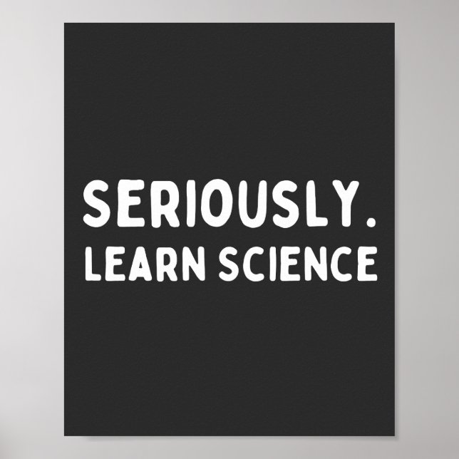Póster Learn Science (Frente)