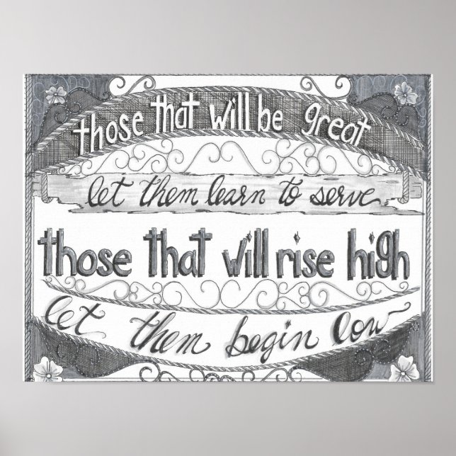 Póster Learn to Serve (Frente)