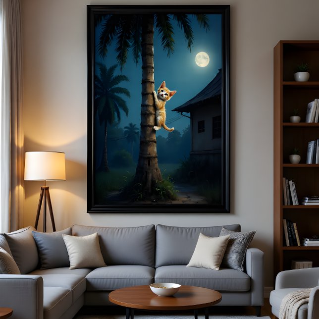 Póster Learning to Climb – Cute Cat Moment (Subido por el creador)