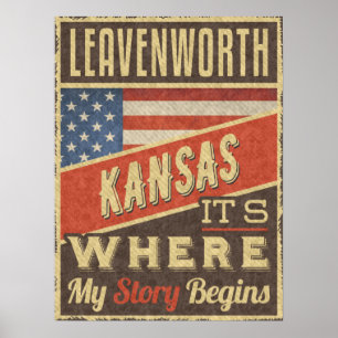 Póster Leavenworth Kansas