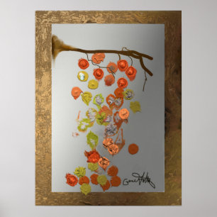 Póster Leaves - Autumn Leaves Abstract Design