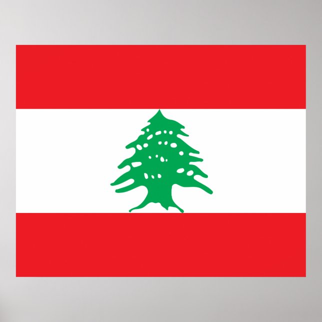 Póster Lebanese Flag (Lebanon Flag) (Frente)