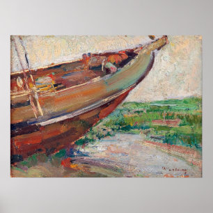 Póster Lebourg - Barco de Pesca en la Orilla