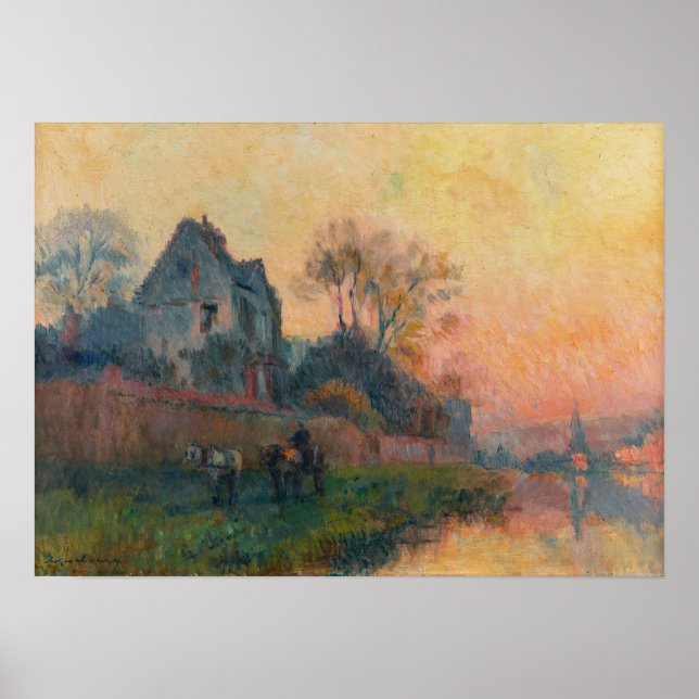 Póster Lebourg - Bords De Seine À Chatou (Frente)