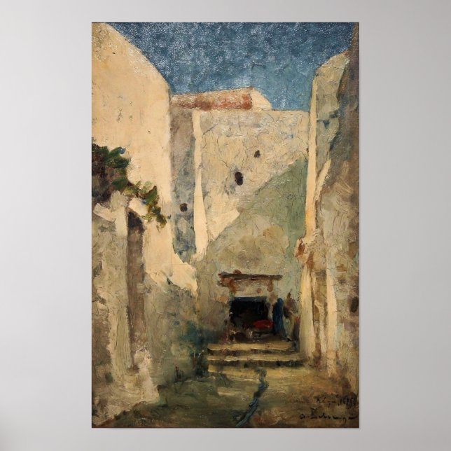 Póster Lebourg - Calle en Argel (Frente)
