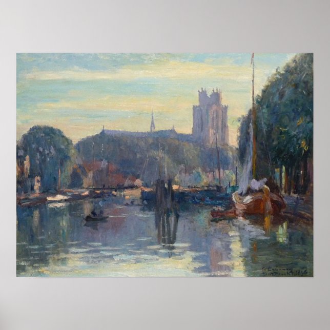 Póster Lebourg - Catedral de Dordrecht (Frente)