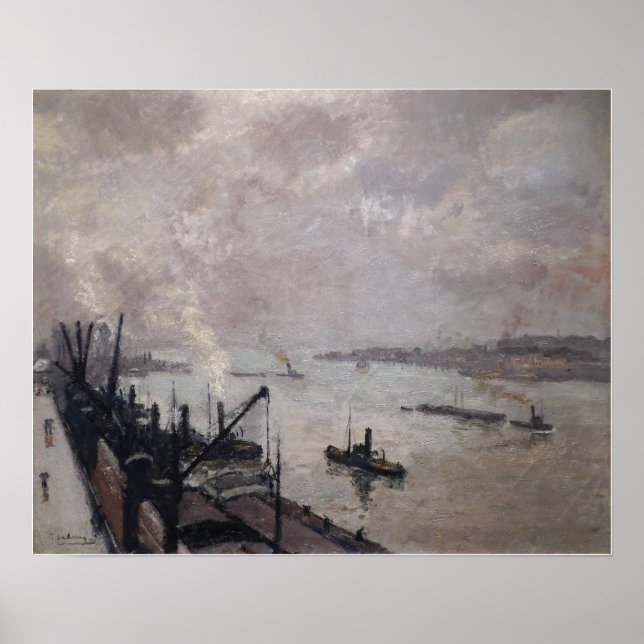 Póster Lebourg - El Puerto de Amberes (Frente)