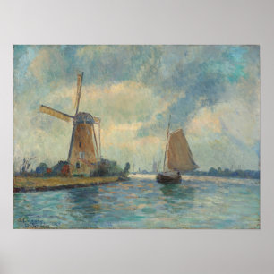 Póster Lebourg - Molino A Delft