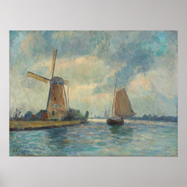 Póster Lebourg - Molino A Delft (Frente)