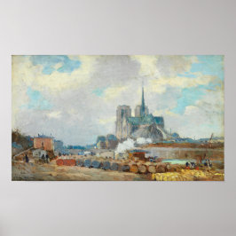 Póster Lebourg - París Notre Dame