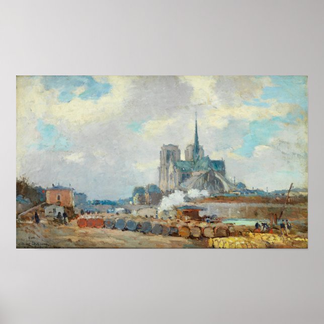 Póster Lebourg - París Notre Dame (Frente)