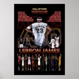 Póster lebron james, nba, baloncesto, king james, slam du