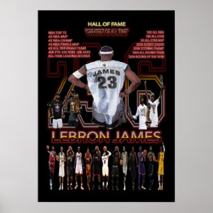Póster lebron james, nba, baloncesto, king james, slam du